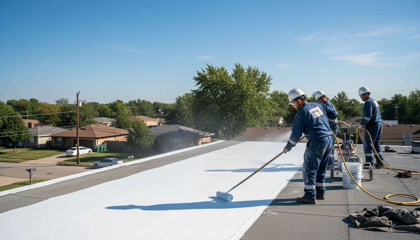 Commercial roof coating in Aultman, PA near me